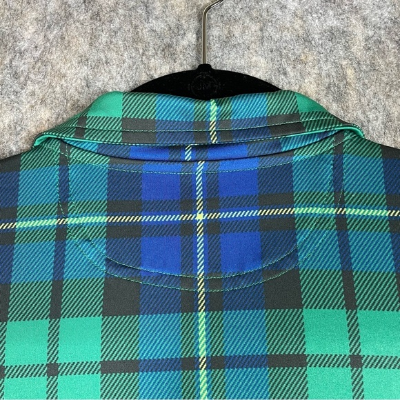 Chubbies Saint Andrew Plaid Tartan Country Club Preppy Golf Polo Shirt Sz L - Picture 8 of 16